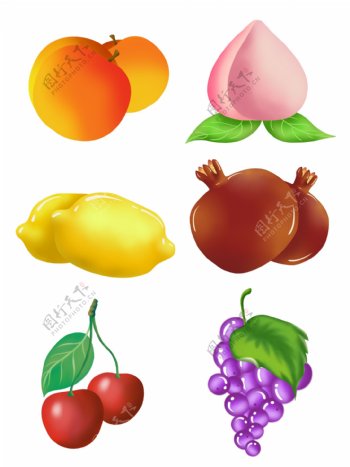 简约蔬果手绘分层可商用插画元素