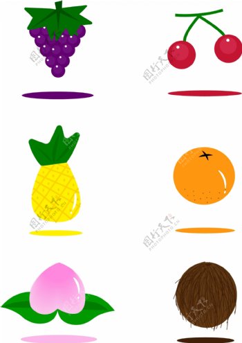 食物素材卡通水果套图