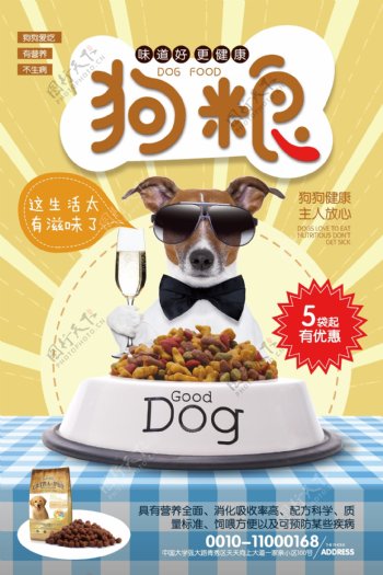 狗粮宠物粮食海报