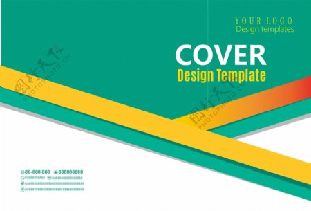 绿色创意时尚通用企业宣传画册封面设计