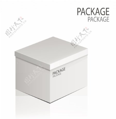 灰色包装盒设计素材