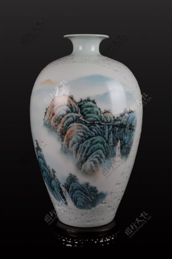 景德镇陶瓷梅瓶