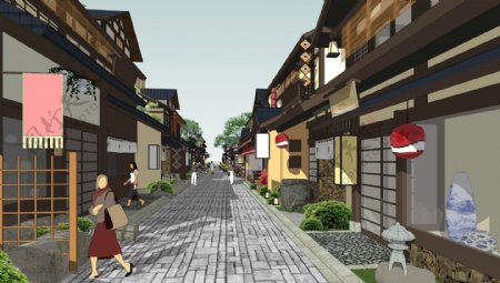 日式风情商业街
