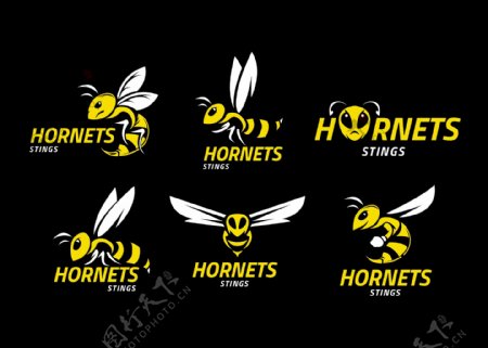 蜜蜂logo蜂蜜标签蜂场图标