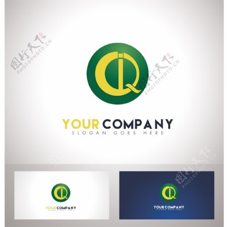 QD字母logo设计