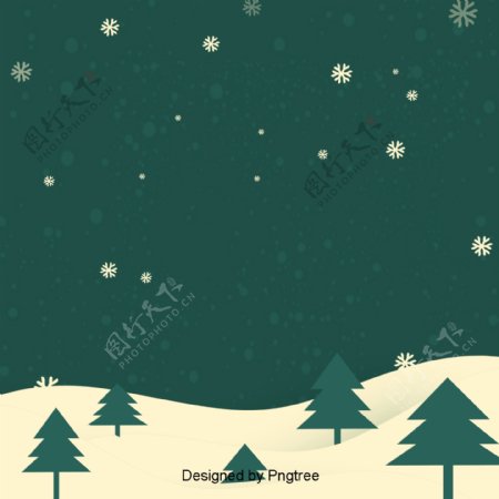 深绿色的背景设计简单的圣诞风格