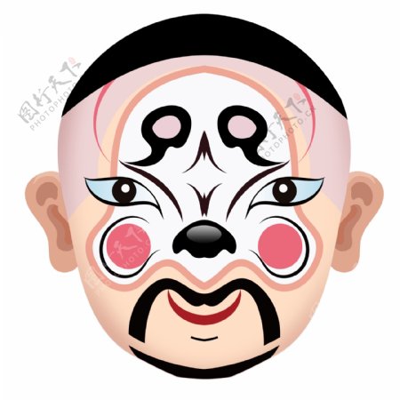 世界戏剧节传统京剧脸谱元素