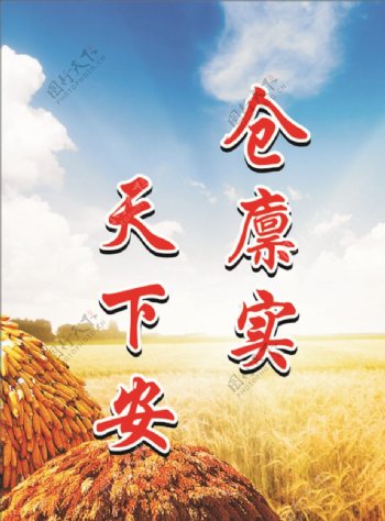 粮食海报小麦麦子