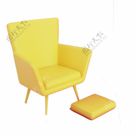 卡通黄色椅子下载
