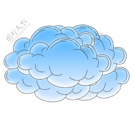 卡通装饰云朵元素