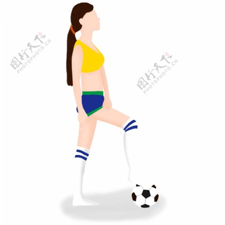 世界杯足球宝贝加油卡通人物