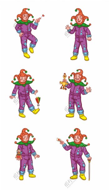小丑愚人节卡通人物系列