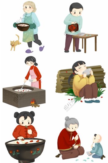 中国传统节日腊八习俗套图