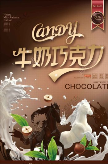 欧式牛奶巧克力创意海报设计