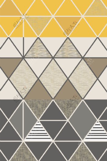 2019现代简约几何方块图案地毯地垫设计