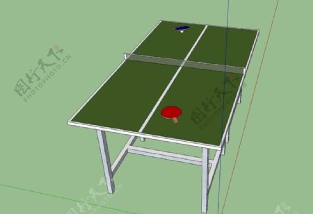 乒乓球桌模型