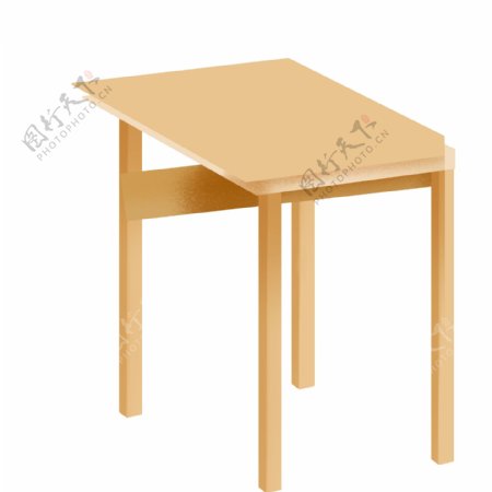 简约木质桌子设计图案