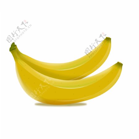 香蕉鼠绘手绘水果热带芭蕉黄色卡通