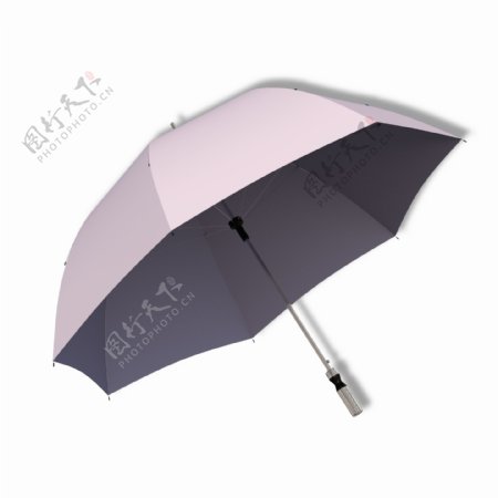 粉色自动长柄雨伞