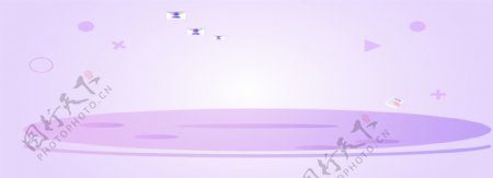 紫色的科技背景插画