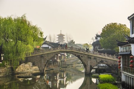 上海七宝古镇小桥风景