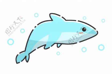 蓝色鲸鱼动物