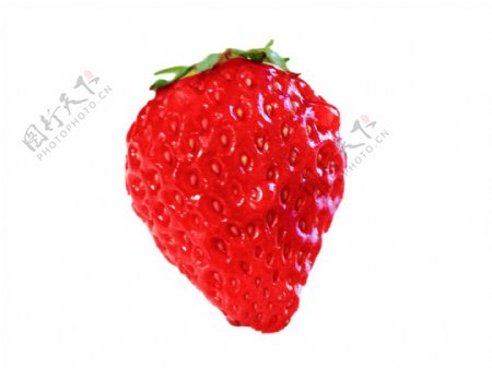 一个美味可口的草莓