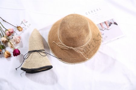 时尚凉帽草帽太阳帽1
