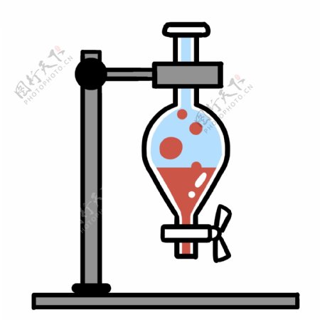 化学实验漏斗插画
