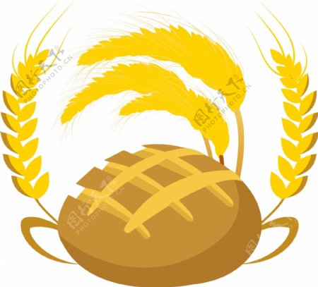 黄色面包麦穗插图