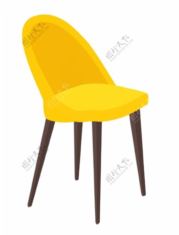 家具靠背椅子插画