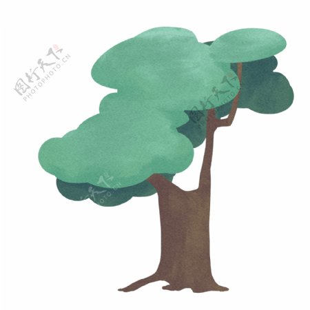 绿化树植物树木插画
