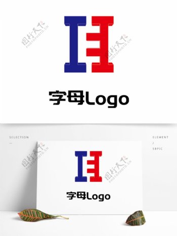 字母HI原创logo设计