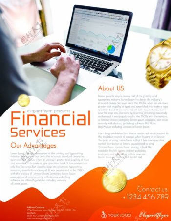 金融服务海报