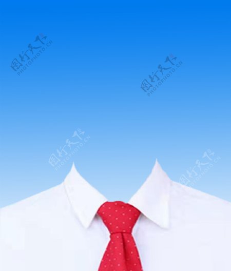 证件衬衫红领带衬衫女衬