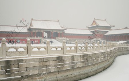 初雪北京紫禁城