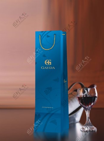 Gayda红酒包装袋效果图