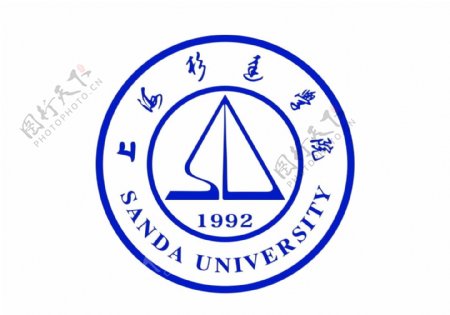 上海杉达学院校徽logo