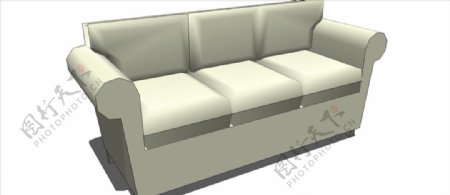 软沙发休闲椅沙发模型酒店