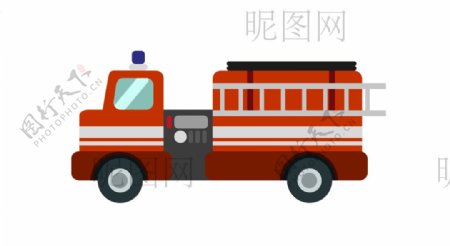 消防车UI标识标志