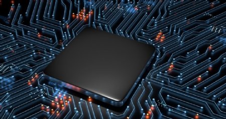 科技背景芯片电路板CPU