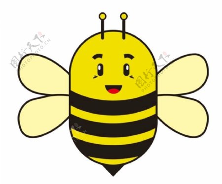 矢量卡通小蜜蜂