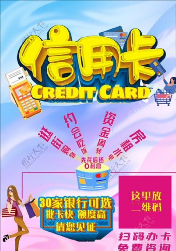 信用卡推广海报