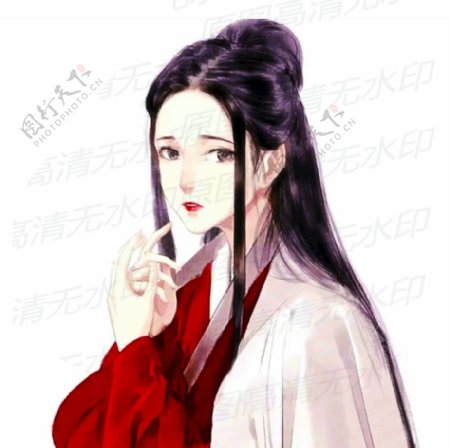 古风楚楚可怜美女