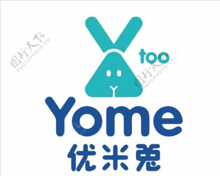 优米兔logo兔子