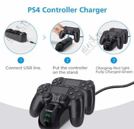PS4充电座安装步骤图