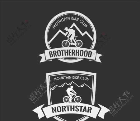 山地自行车徽章图片