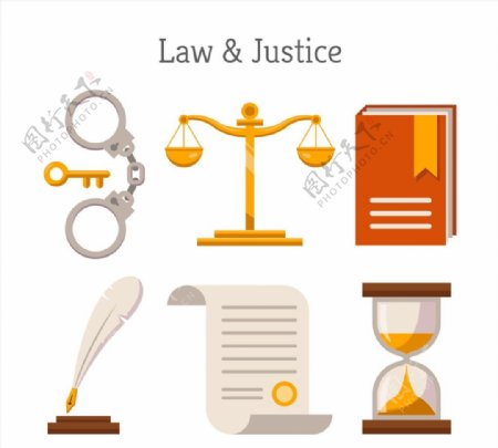 创意法律元素图片