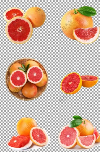 红心蜜柚子图片