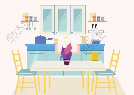 整洁厨房设计图片